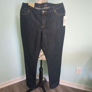 Michael Michael Kors Sausalito skinny new with tags dark wash denim jeans 12